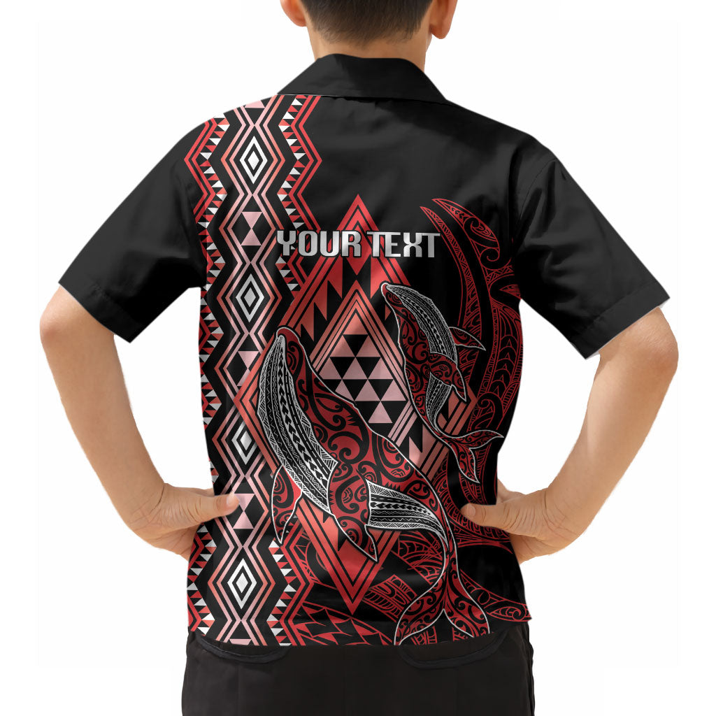 Aotearoa Iwi Ngapuhi Personalised Hawaiian Shirt NZ Maori Humpback Whale Taniko Motifs