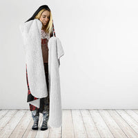 Aotearoa Iwi Ngapuhi Hooded Blanket NZ Maori Humpback Whale Taniko Motifs