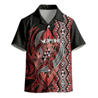 Aotearoa Iwi Ngapuhi Personalised Kid Hawaiian Shirt NZ Maori Humpback Whale Taniko Motifs