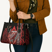 Aotearoa Iwi Ngapuhi Leather Bag NZ Maori Humpback Whale Taniko Motifs