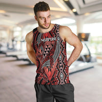 Aotearoa Iwi Ngapuhi Personalised Men Tank Top NZ Maori Humpback Whale Taniko Motifs