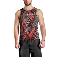 Aotearoa Iwi Ngapuhi Personalised Men Tank Top NZ Maori Humpback Whale Taniko Motifs