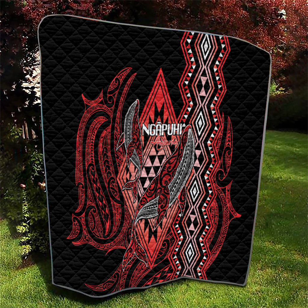 Aotearoa Iwi Ngapuhi Quilt NZ Maori Humpback Whale Taniko Motifs