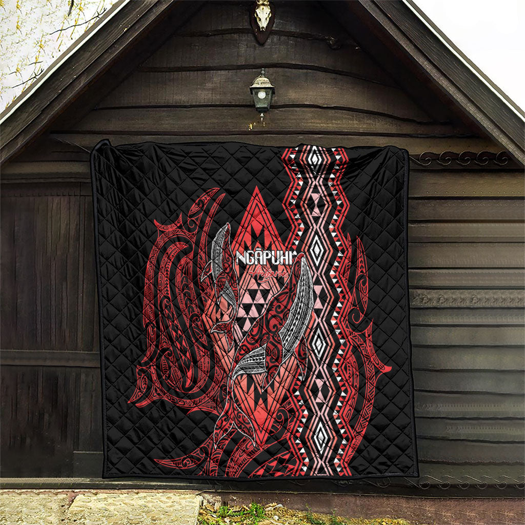 Aotearoa Iwi Ngapuhi Quilt NZ Maori Humpback Whale Taniko Motifs