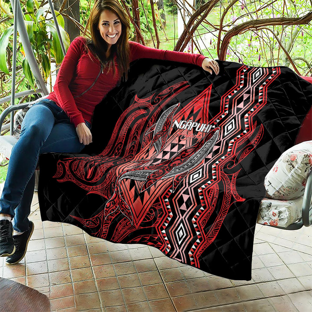 Aotearoa Iwi Ngapuhi Quilt NZ Maori Humpback Whale Taniko Motifs
