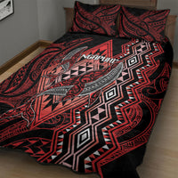 Aotearoa Iwi Ngapuhi Quilt Bed Set NZ Maori Humpback Whale Taniko Motifs