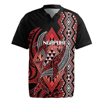 Aotearoa Iwi Ngapuhi Personalised Rugby Jersey NZ Maori Humpback Whale Taniko Motifs