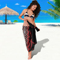 Aotearoa Iwi Ngapuhi Sarong NZ Maori Humpback Whale Taniko Motifs