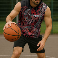 Aotearoa Iwi Ngapuhi Personalised Sleeveless Hoodie NZ Maori Humpback Whale Taniko Motifs
