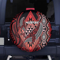 Aotearoa Iwi Ngapuhi Spare Tire Cover NZ Maori Humpback Whale Taniko Motifs