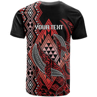 Aotearoa Iwi Ngapuhi Personalised T Shirt NZ Maori Humpback Whale Taniko Motifs