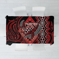 Aotearoa Iwi Ngapuhi Tablecloth NZ Maori Humpback Whale Taniko Motifs