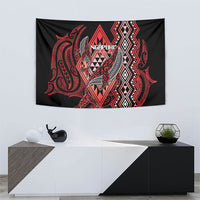 Aotearoa Iwi Ngapuhi Tapestry NZ Maori Humpback Whale Taniko Motifs