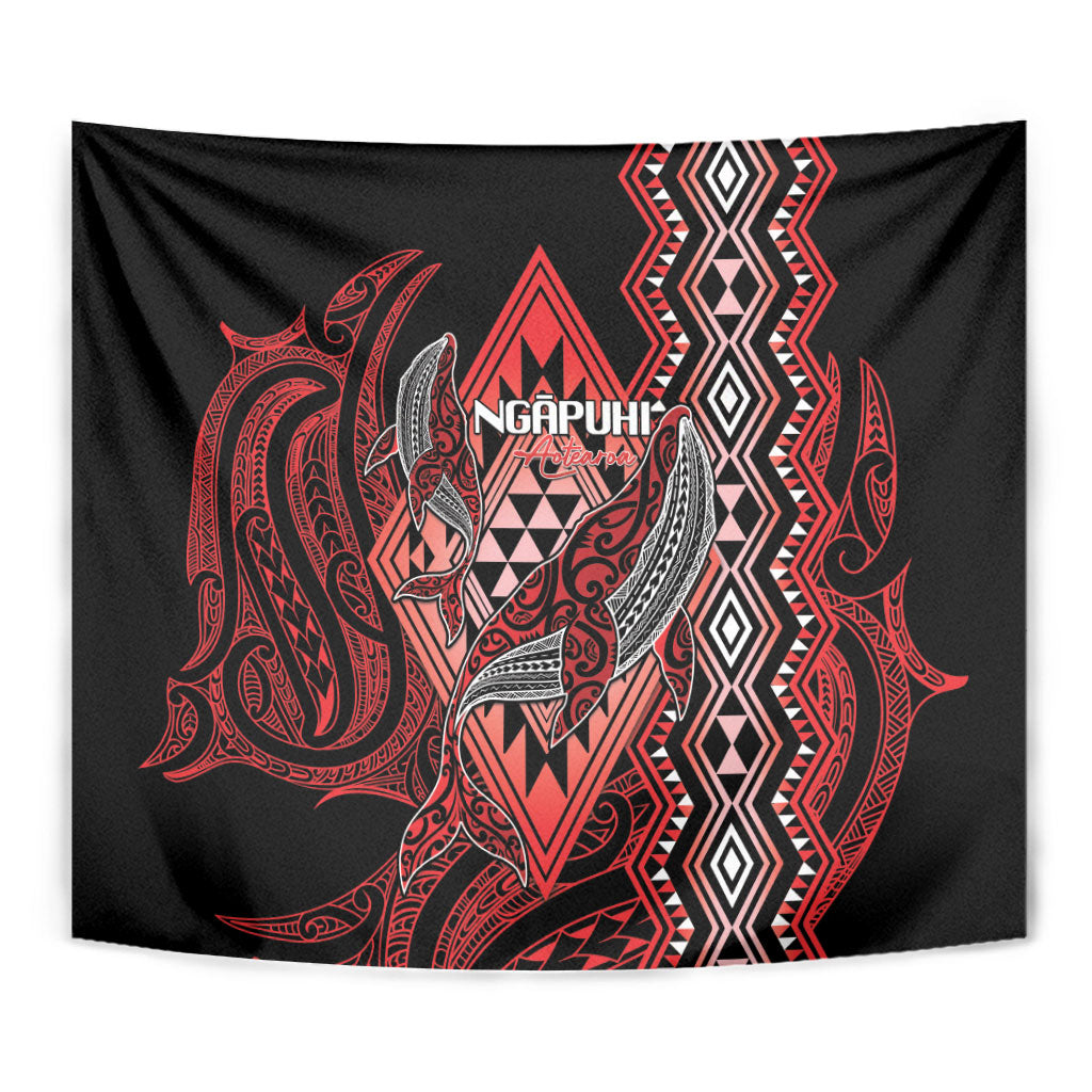 Aotearoa Iwi Ngapuhi Tapestry NZ Maori Humpback Whale Taniko Motifs