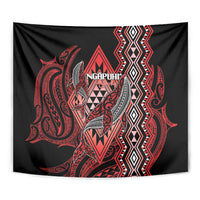 Aotearoa Iwi Ngapuhi Tapestry NZ Maori Humpback Whale Taniko Motifs
