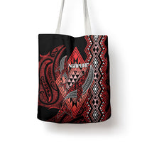 Aotearoa Iwi Ngapuhi Tote Bag NZ Maori Humpback Whale Taniko Motifs
