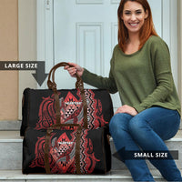 Aotearoa Iwi Ngapuhi Travel Bag NZ Maori Humpback Whale Taniko Motifs