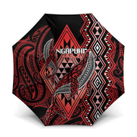 Aotearoa Iwi Ngapuhi Umbrella NZ Maori Humpback Whale Taniko Motifs