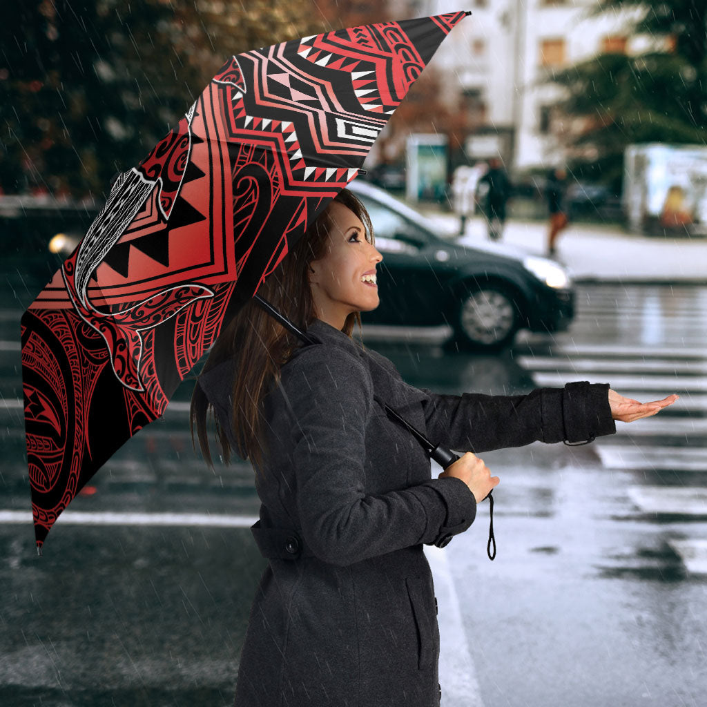 Aotearoa Iwi Ngapuhi Umbrella NZ Maori Humpback Whale Taniko Motifs