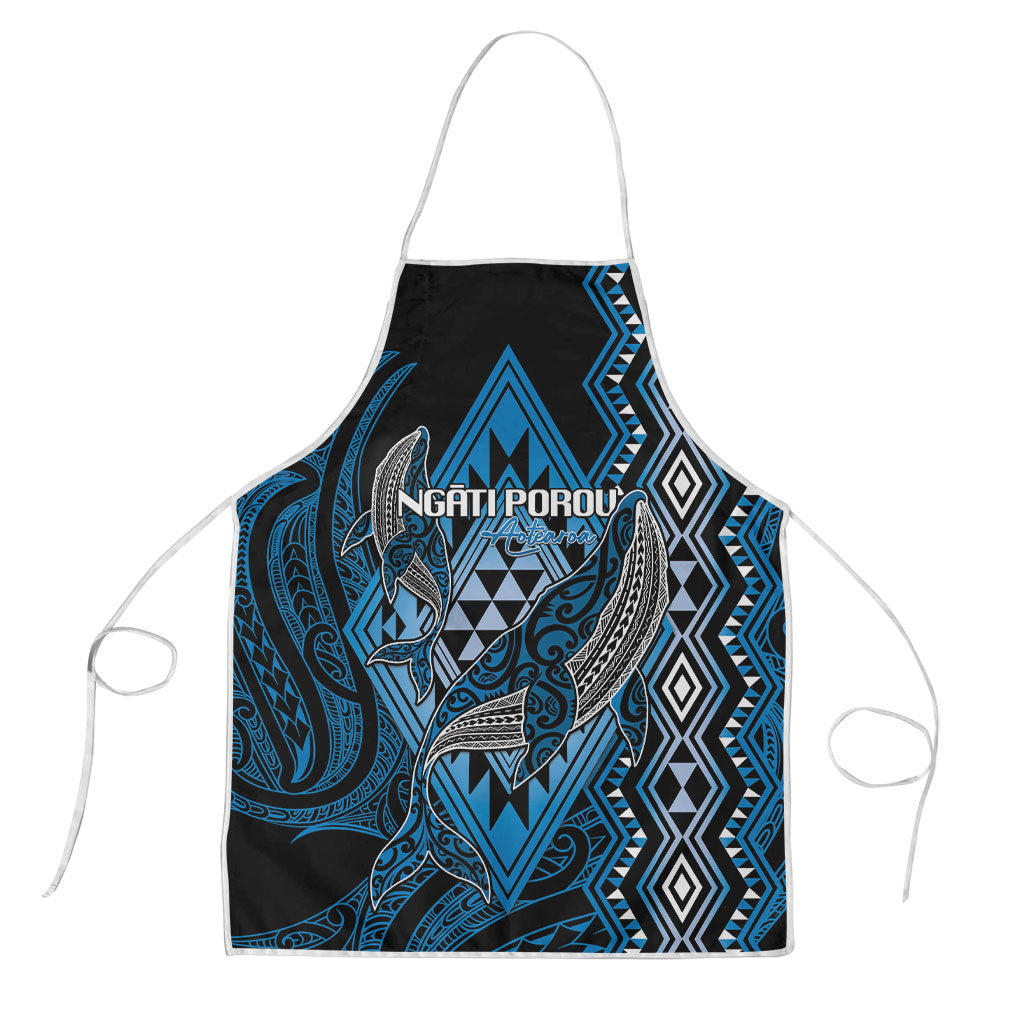 Aotearoa Iwi Ngati Porou Apron NZ Maori Humpback Whale Taniko Motifs
