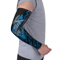 Aotearoa Iwi Ngati Porou Personalised Arm Sleeves NZ Maori Humpback Whale Taniko Motifs