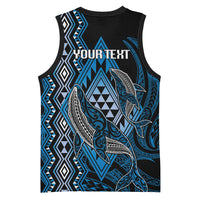 Aotearoa Iwi Ngati Porou Personalised Basketball Jersey NZ Maori Humpback Whale Taniko Motifs