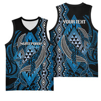 Aotearoa Iwi Ngati Porou Personalised Basketball Jersey NZ Maori Humpback Whale Taniko Motifs
