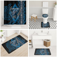 Aotearoa Iwi Ngati Porou Bathroom Set NZ Maori Humpback Whale Taniko Motifs