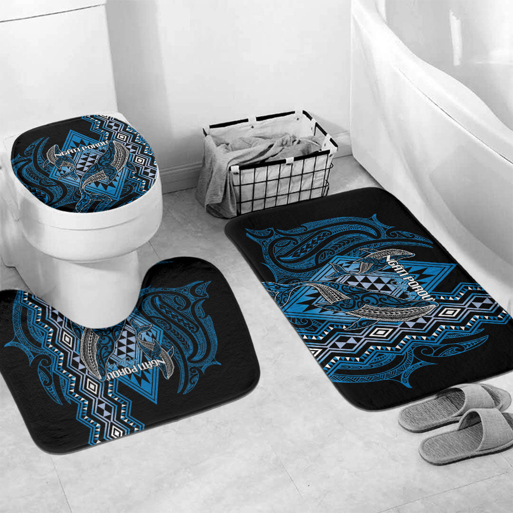 Aotearoa Iwi Ngati Porou Bathroom Set NZ Maori Humpback Whale Taniko Motifs