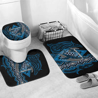 Aotearoa Iwi Ngati Porou Bathroom Set NZ Maori Humpback Whale Taniko Motifs