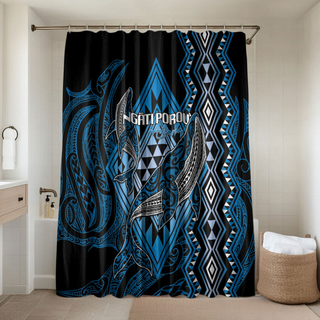 Aotearoa Iwi Ngati Porou Bathroom Set NZ Maori Humpback Whale Taniko Motifs