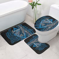 Aotearoa Iwi Ngati Porou Bathroom Set NZ Maori Humpback Whale Taniko Motifs