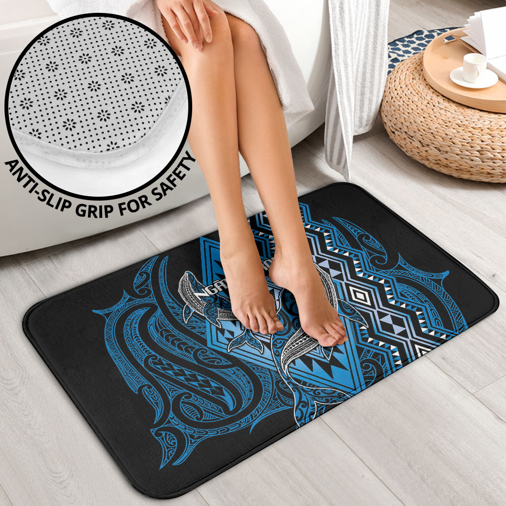 Aotearoa Iwi Ngati Porou Bathroom Set NZ Maori Humpback Whale Taniko Motifs