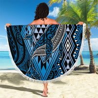 Aotearoa Iwi Ngati Porou Beach Blanket NZ Maori Humpback Whale Taniko Motifs