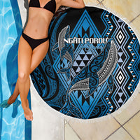 Aotearoa Iwi Ngati Porou Beach Blanket NZ Maori Humpback Whale Taniko Motifs