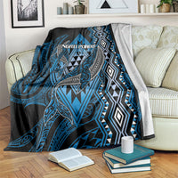 Aotearoa Iwi Ngati Porou Blanket NZ Maori Humpback Whale Taniko Motifs