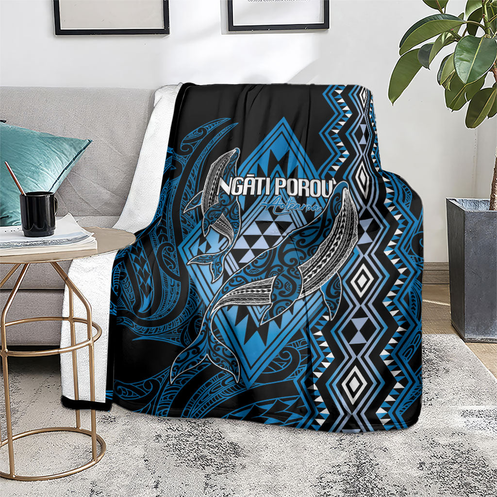 Aotearoa Iwi Ngati Porou Blanket NZ Maori Humpback Whale Taniko Motifs
