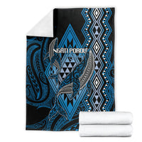 Aotearoa Iwi Ngati Porou Blanket NZ Maori Humpback Whale Taniko Motifs