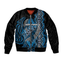 Aotearoa Iwi Ngati Porou Personalised Bomber Jacket NZ Maori Humpback Whale Taniko Motifs