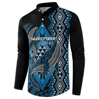 Aotearoa Iwi Ngati Porou Personalised Button Sweatshirt NZ Maori Humpback Whale Taniko Motifs