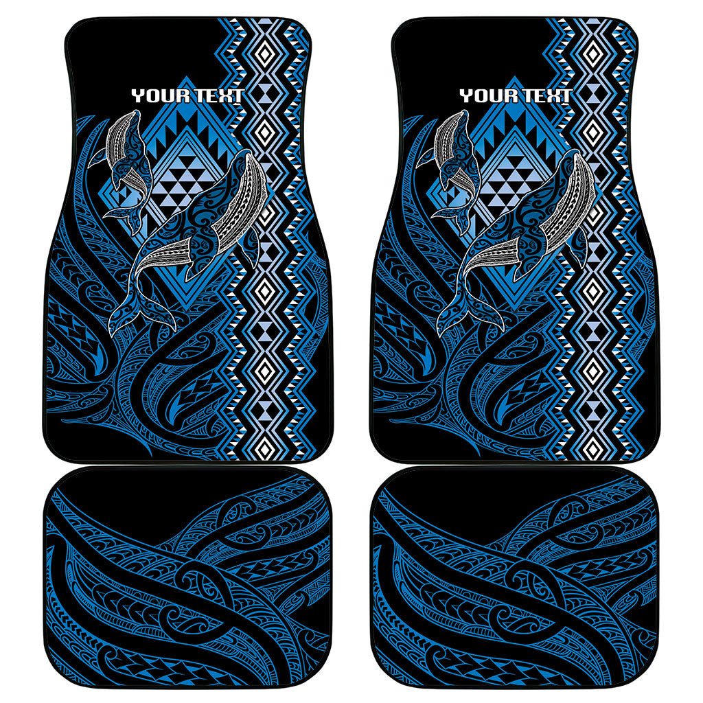 Aotearoa Iwi Ngati Porou Personalised Car Mats NZ Maori Humpback Whale Taniko Motifs