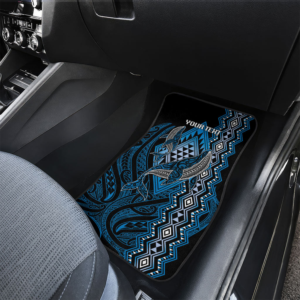 Aotearoa Iwi Ngati Porou Personalised Car Mats NZ Maori Humpback Whale Taniko Motifs