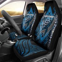 Aotearoa Iwi Ngati Porou Car Seat Cover NZ Maori Humpback Whale Taniko Motifs