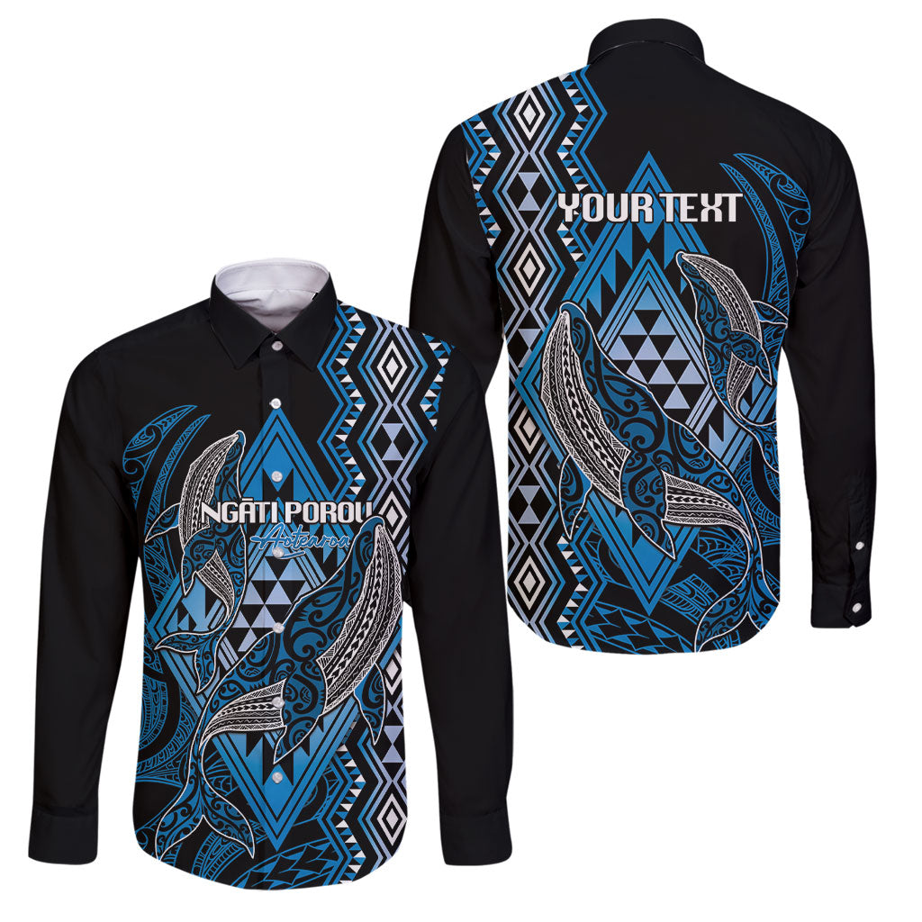 Aotearoa Iwi Ngati Porou Personalised Family Matching Puletasi and Hawaiian Shirt NZ Maori Humpback Whale Taniko Motifs