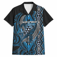 Aotearoa Iwi Ngati Porou Personalised Hawaiian Shirt NZ Maori Humpback Whale Taniko Motifs