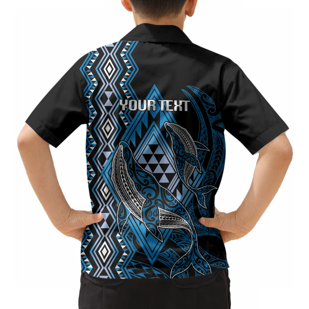 Aotearoa Iwi Ngati Porou Personalised Hawaiian Shirt NZ Maori Humpback Whale Taniko Motifs