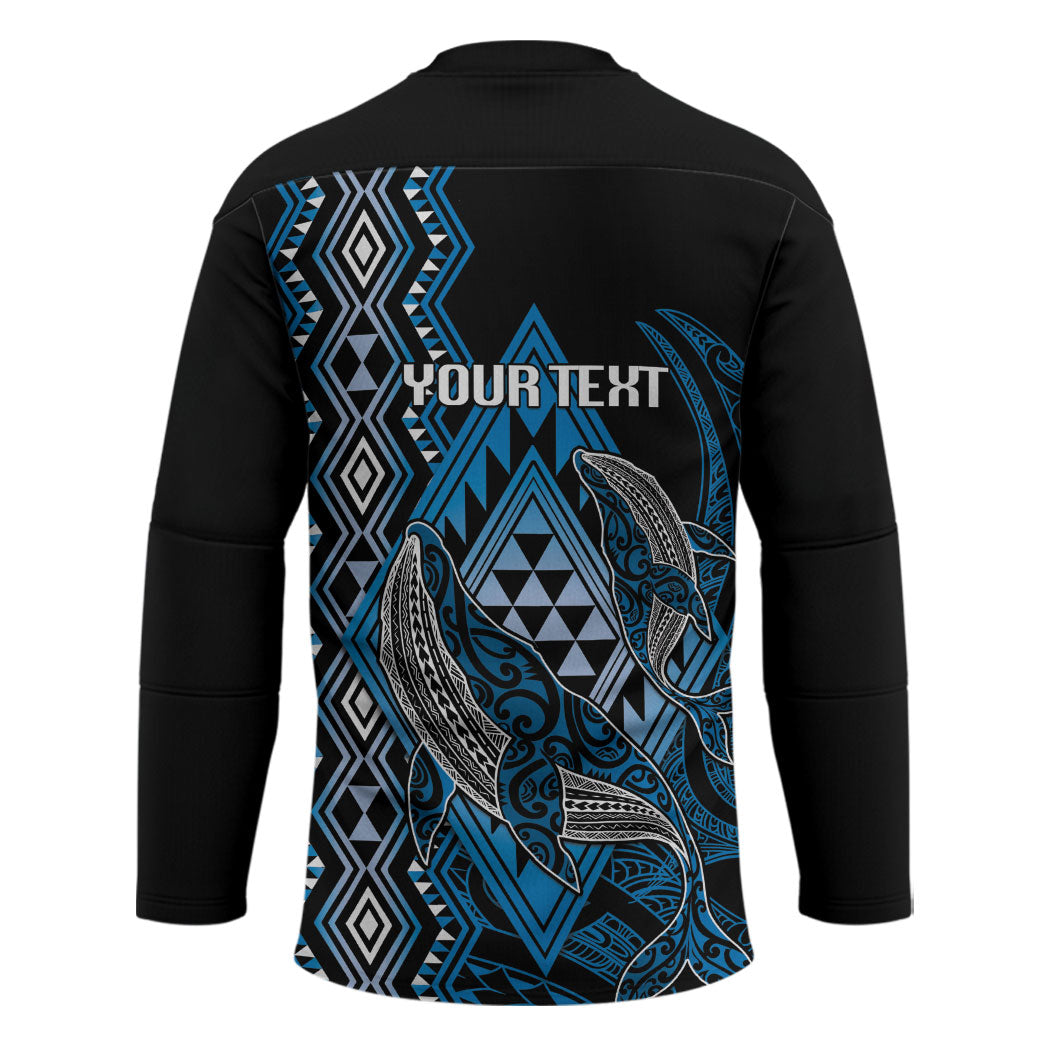 Aotearoa Iwi Ngati Porou Personalised Hockey Jersey NZ Maori Humpback Whale Taniko Motifs
