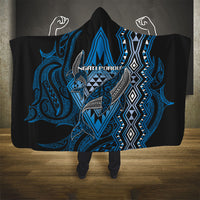 Aotearoa Iwi Ngati Porou Hooded Blanket NZ Maori Humpback Whale Taniko Motifs