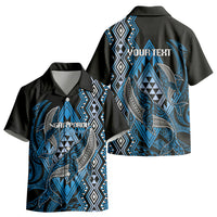 Aotearoa Iwi Ngati Porou Personalised Kid Hawaiian Shirt NZ Maori Humpback Whale Taniko Motifs