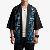 Aotearoa Iwi Ngati Porou Personalised Kimono NZ Maori Humpback Whale Taniko Motifs